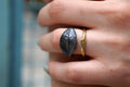 Real Rose Leaf Silver Ring, Handmade Nature Jewelry, Organic Botanical Band, Unique Gift for Nature Lovers, Gold or Sterling Silver 925
