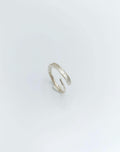 Gold  Olive Twig Ring, Handmade Minimalist Jewelry, Natural Stack Band, Gift for Good Fortune, Eco Sustainable Sterling Silver 925