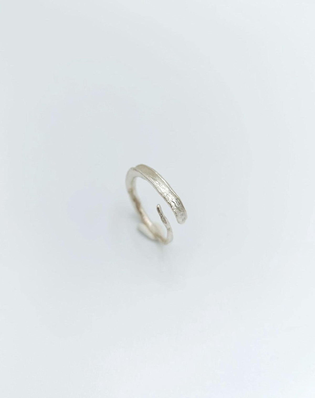 Gold  Olive Twig Ring, Handmade Minimalist Jewelry, Natural Stack Band, Gift for Good Fortune, Eco Sustainable Sterling Silver 925